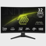 MSI Monitor MAG 321CQF E18, 80 cm (31,5"), 2560x1440, QHD, crni